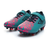 Umbro Jnr Formation II Velcro FG Grn/Pnk