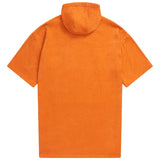 Animal Kids Gill Towelling Organic Poncho Orange