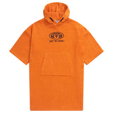 Animal Kids Gill Towelling Organic Poncho Orange