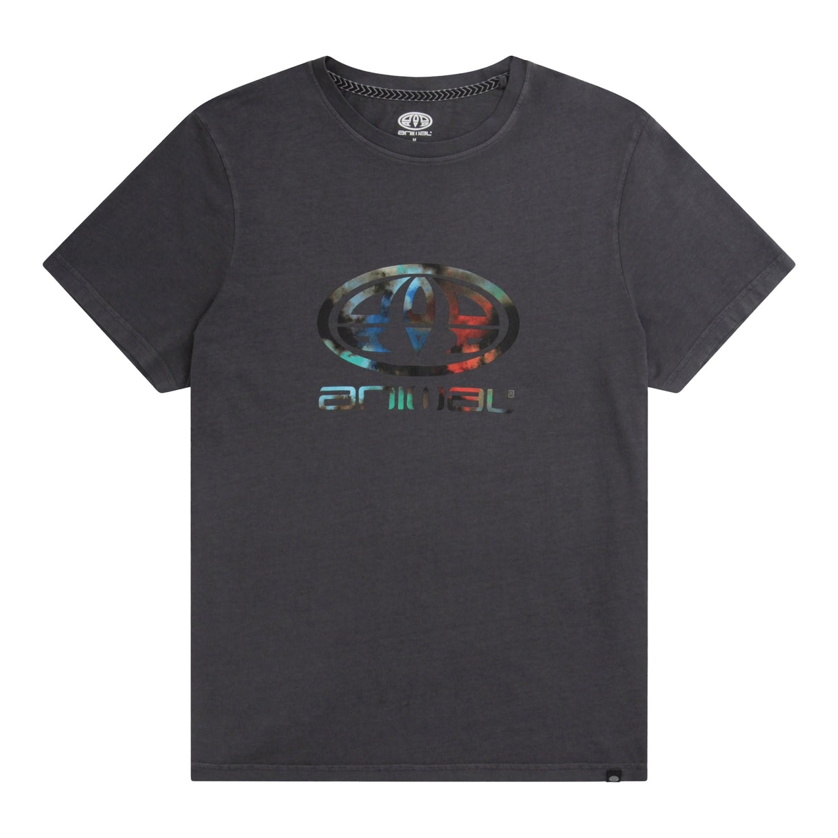 Animal Mens Jacob Organic T-Shirt Dark Grey