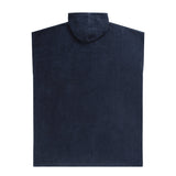 Animal Mens Jacob Towelling Organic Poncho Dark Blue