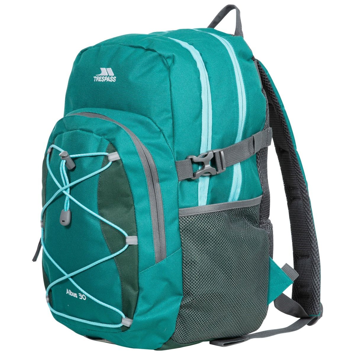 Trespass Albus 30 Litre Casual Rucksack/Backpack Ocean Green