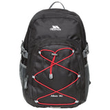 Trespass Albus 30 Litre Casual Rucksack/Backpack Black/Red