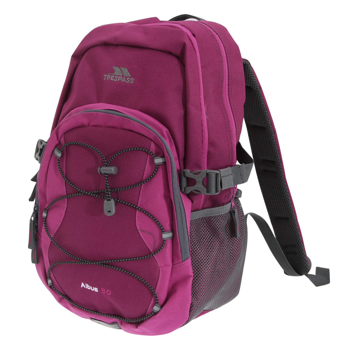 Trespass Albus 30 Litre Casual Rucksack/Backpack Grape Wine