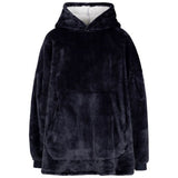 Trespass Unisex Adult Cosiness Oversized Hoodie Blanket Navy
